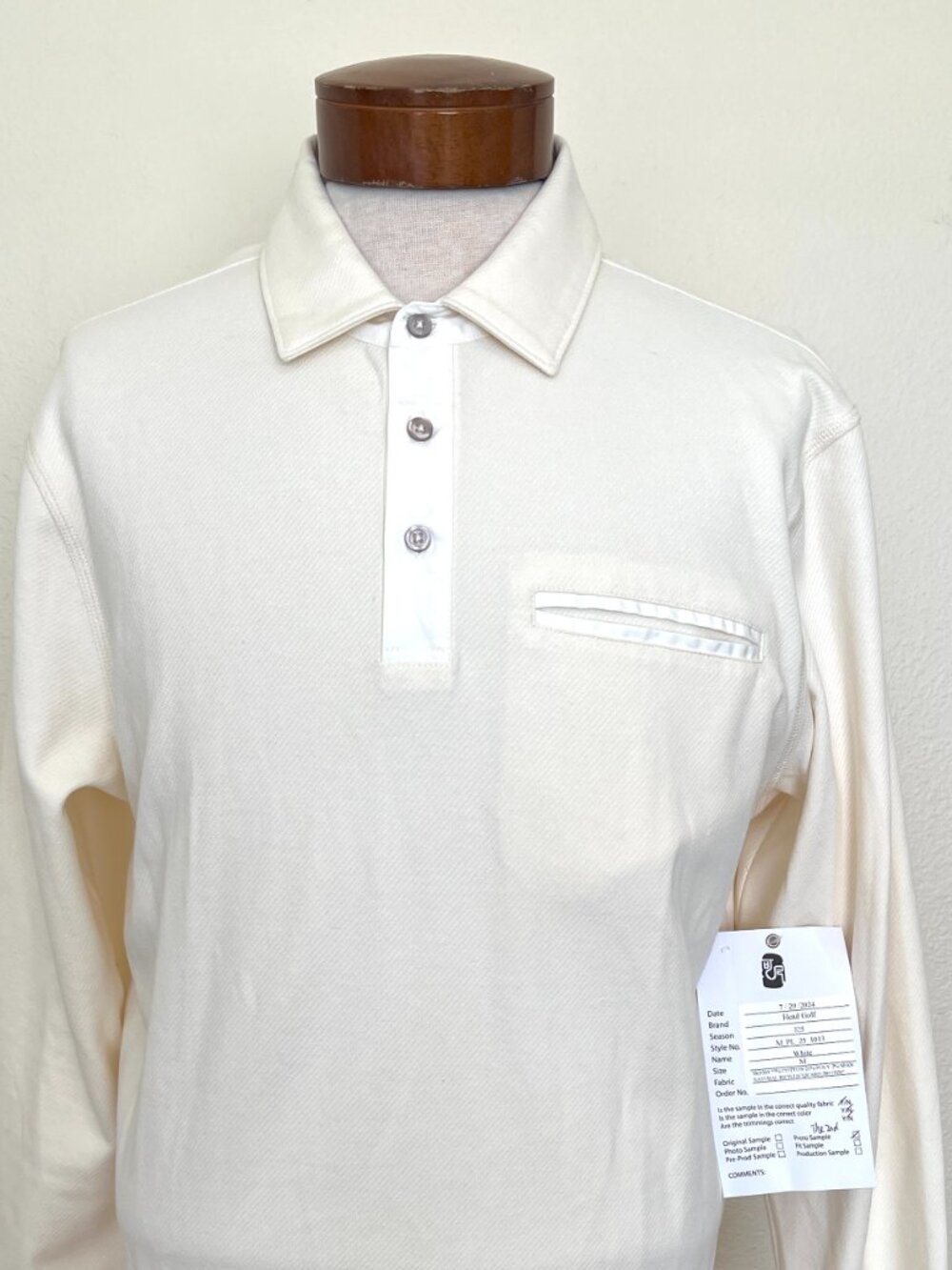 NWT - HEAD Golf - Men’s Long Sleeve Polo Shirt – Sample – Size Medium